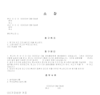 혼인취소소장 혼인취소소장